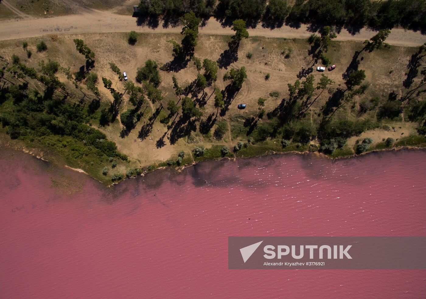 Salt lakes in Altai Territory