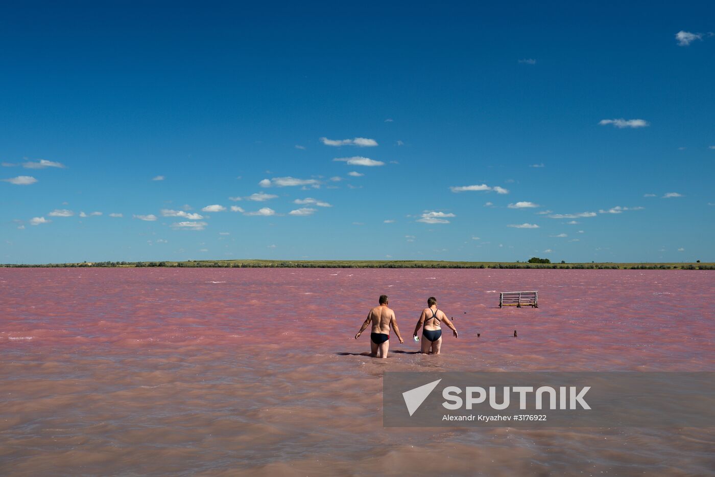 Salt lakes in Altai Territory