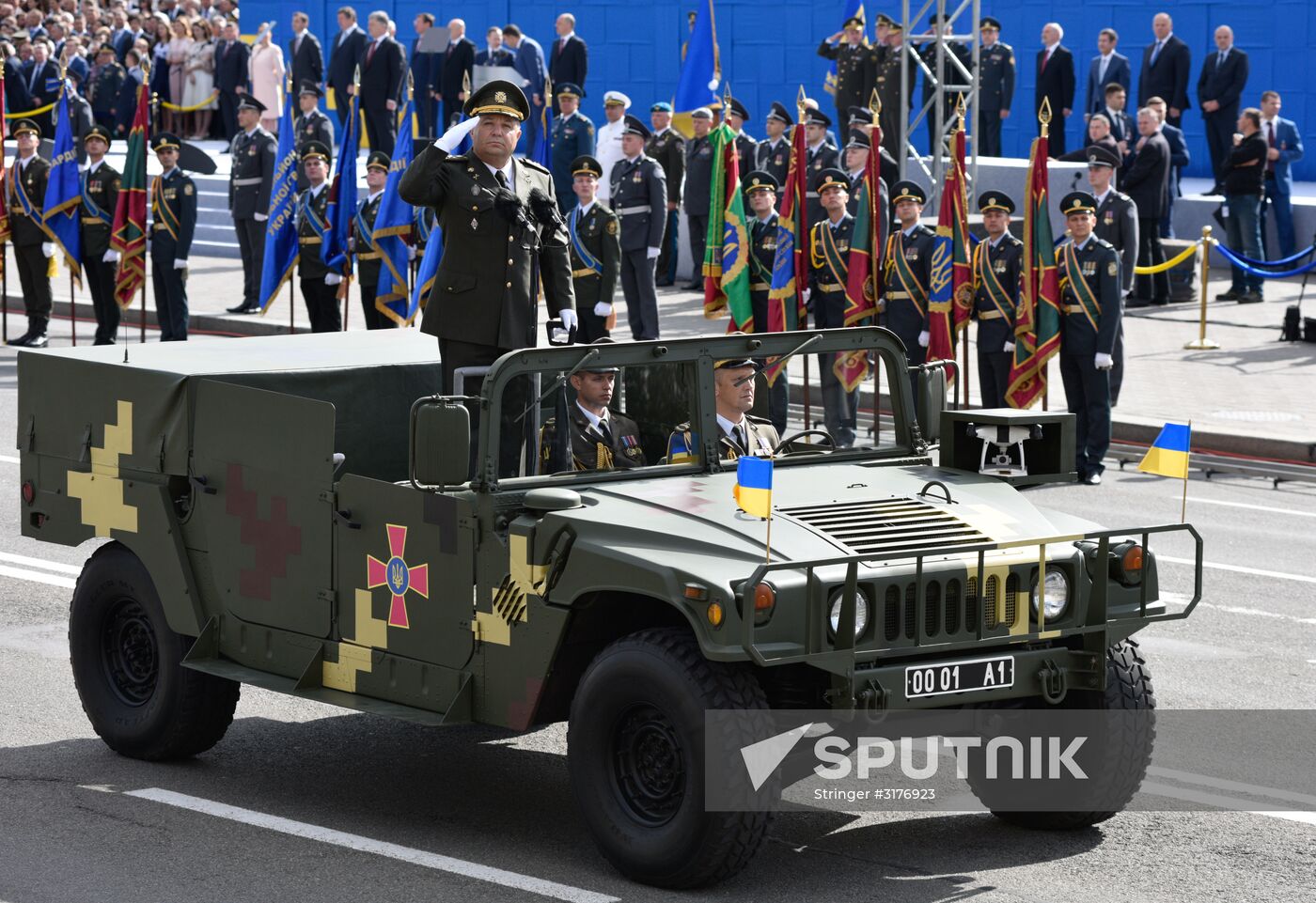 Parade to mark Independence Day in Kiev