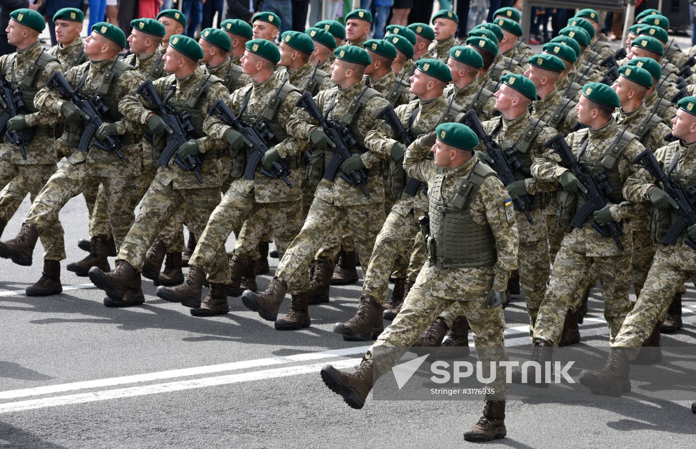 Parade to mark Independence Day in Kiev