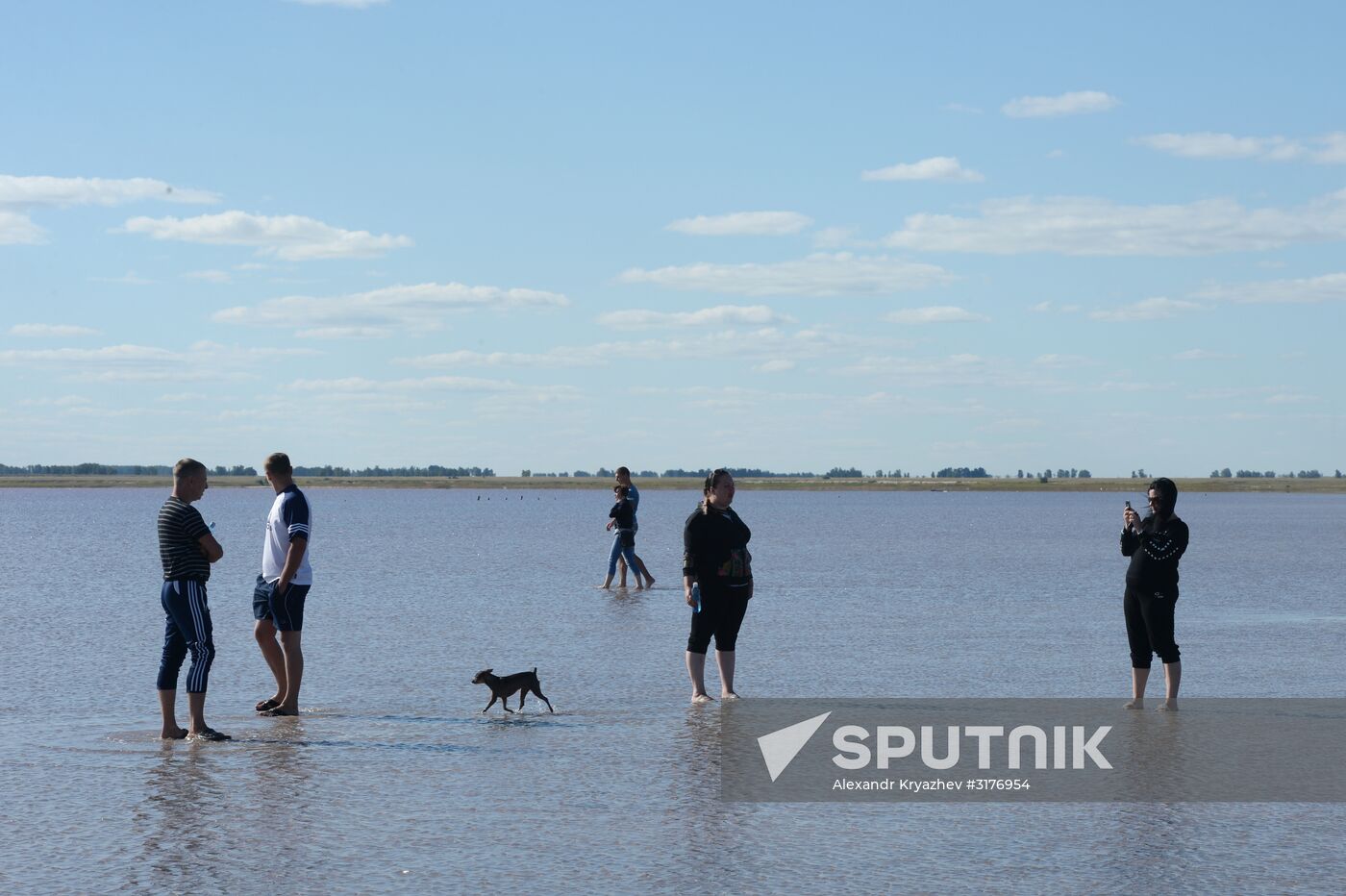 Salt lakes in Altai Territory
