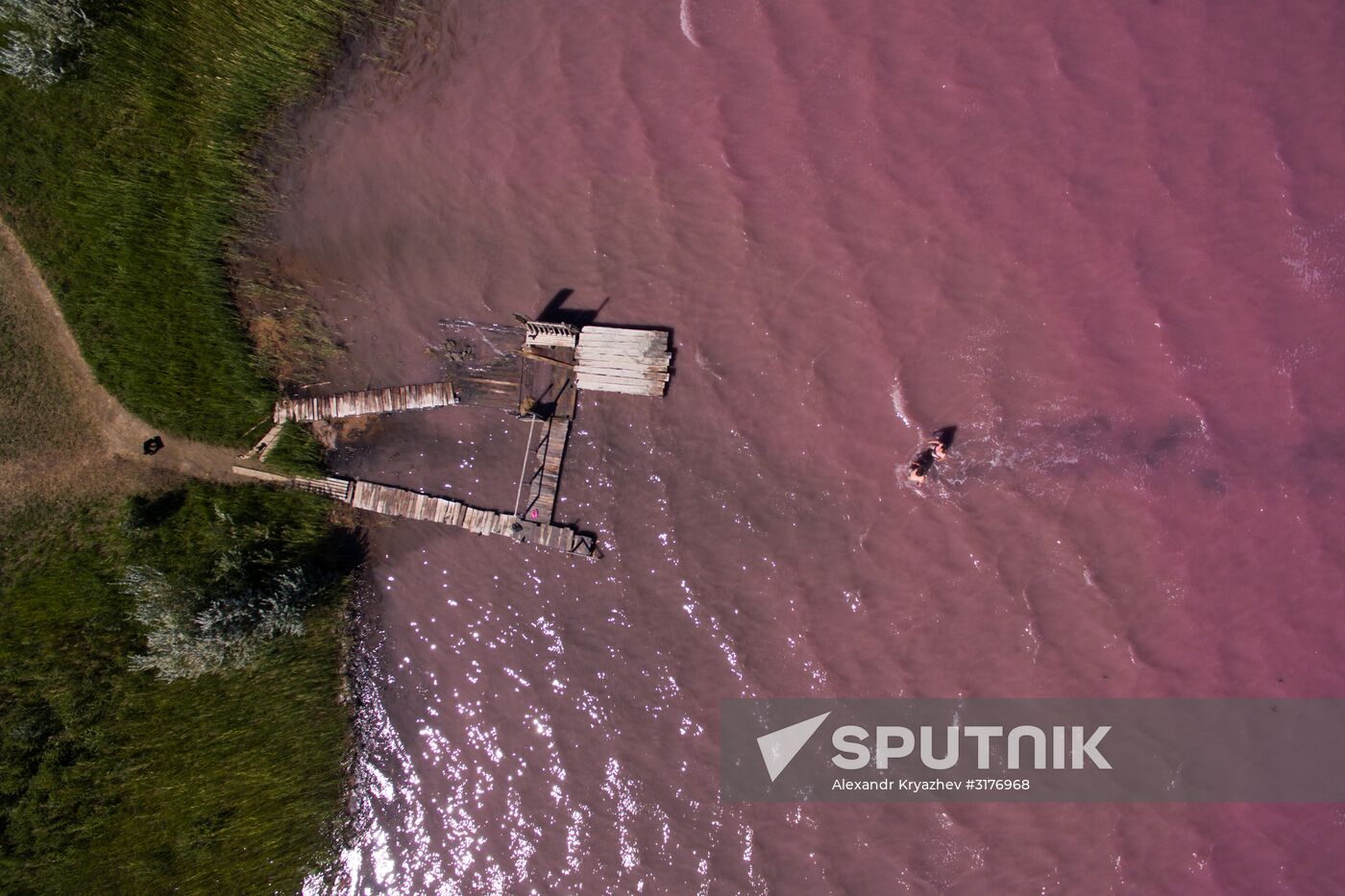 Salt lakes in Altai Territory
