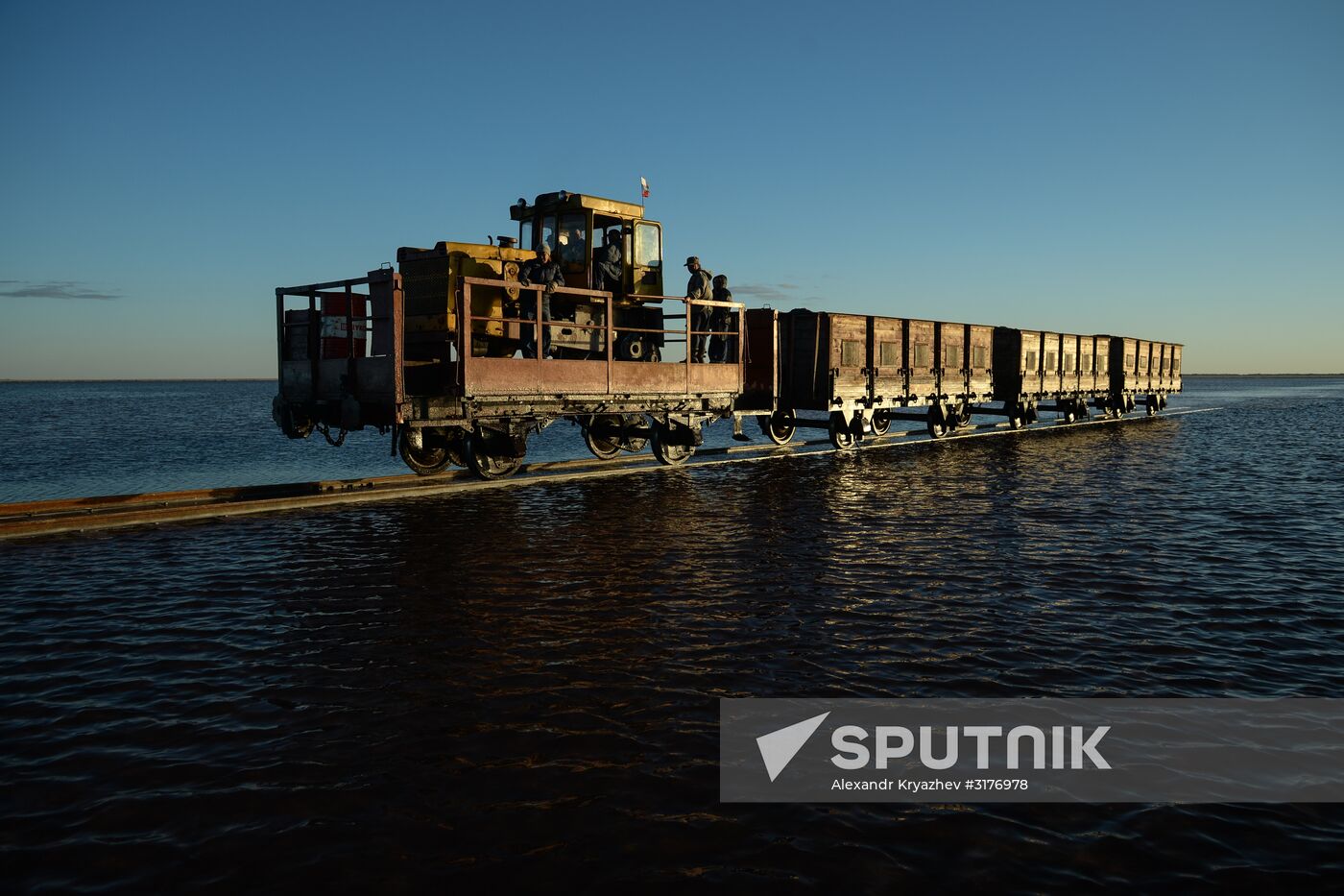 Salt lakes in Altai Territory