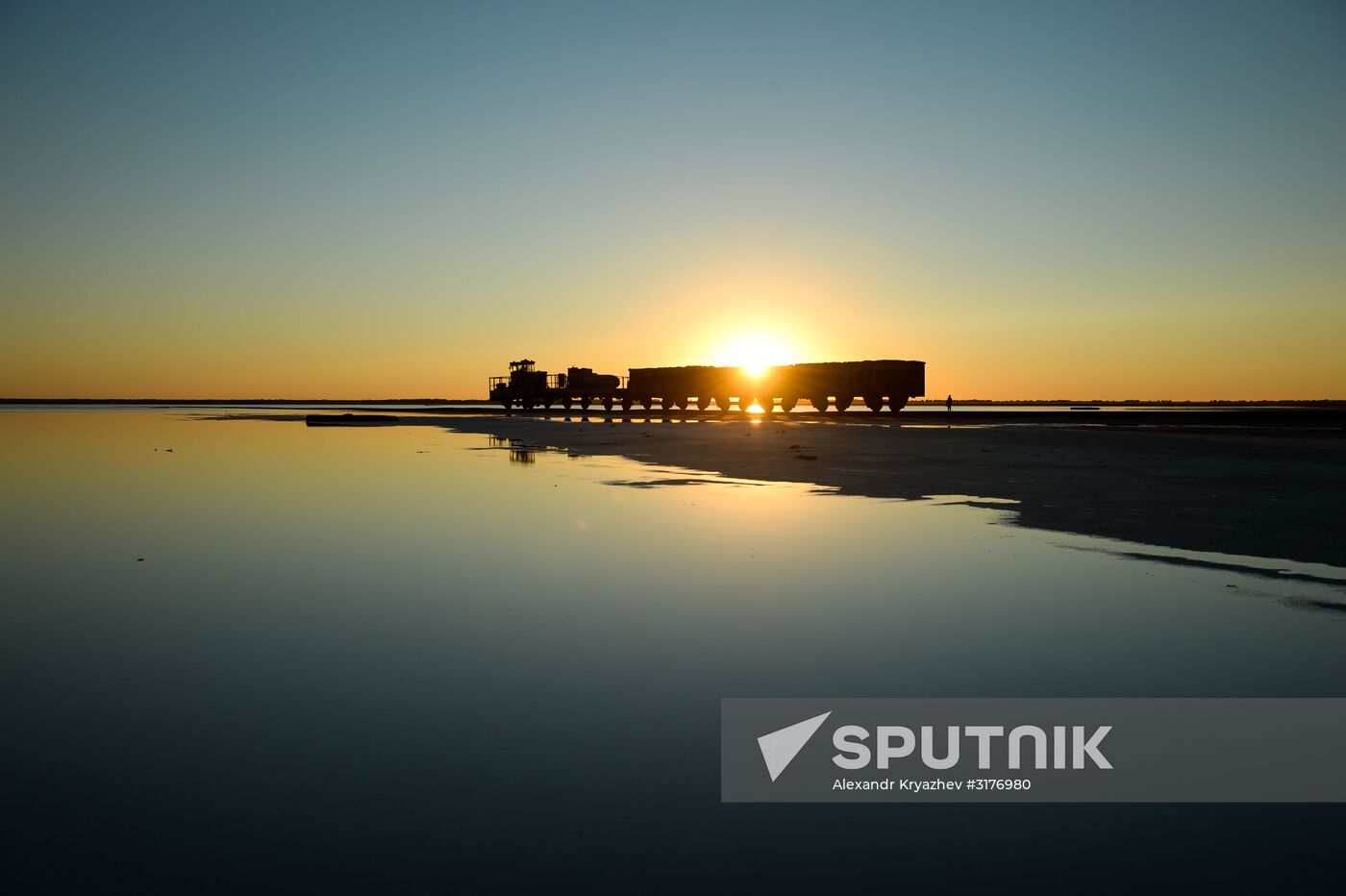 Salt lakes in Altai Territory
