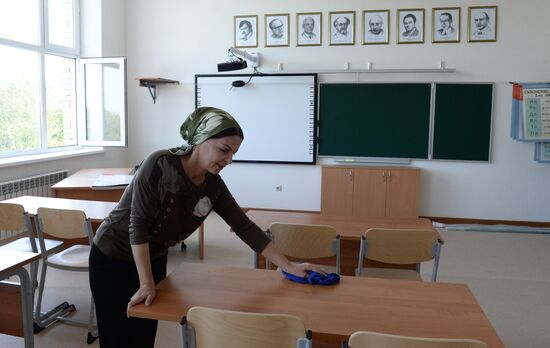 Preparing for new academic year in Grozny