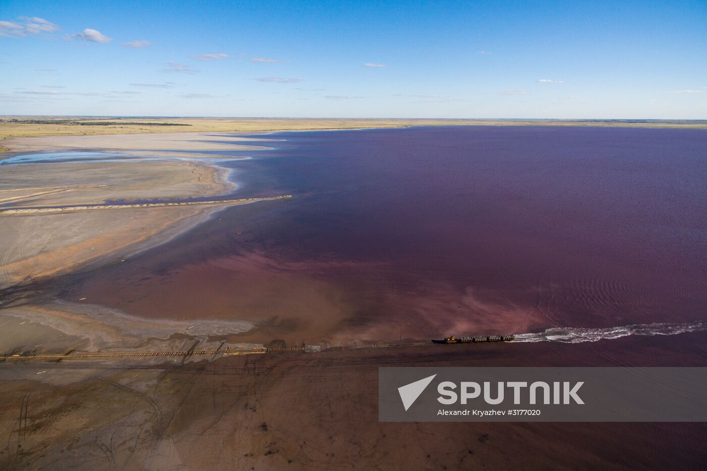 Salt lakes in Altai Territory