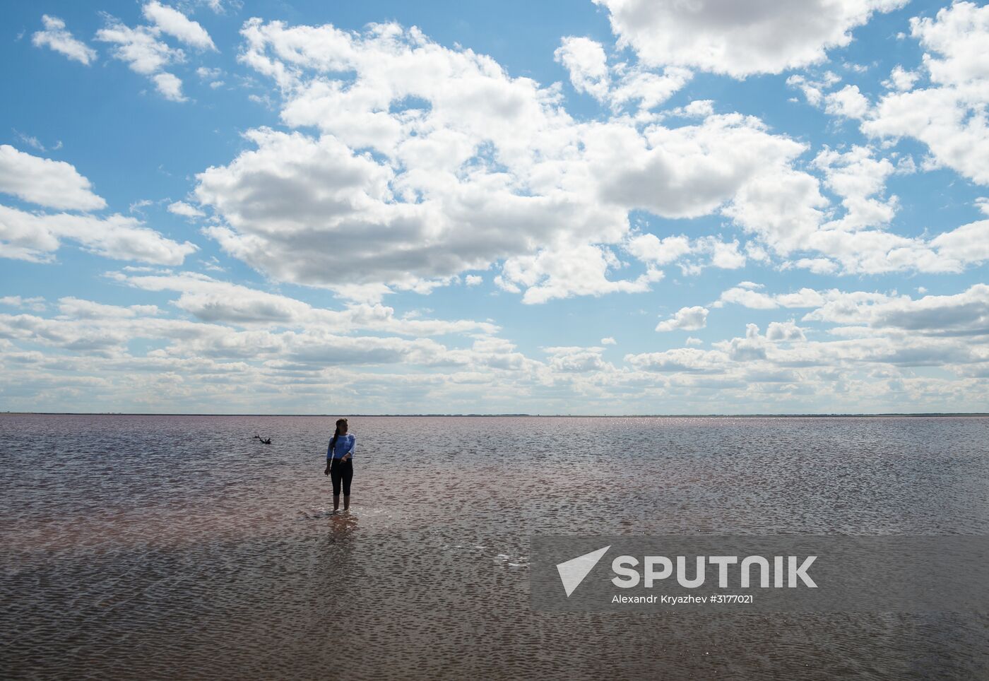 Salt lakes in Altai Territory