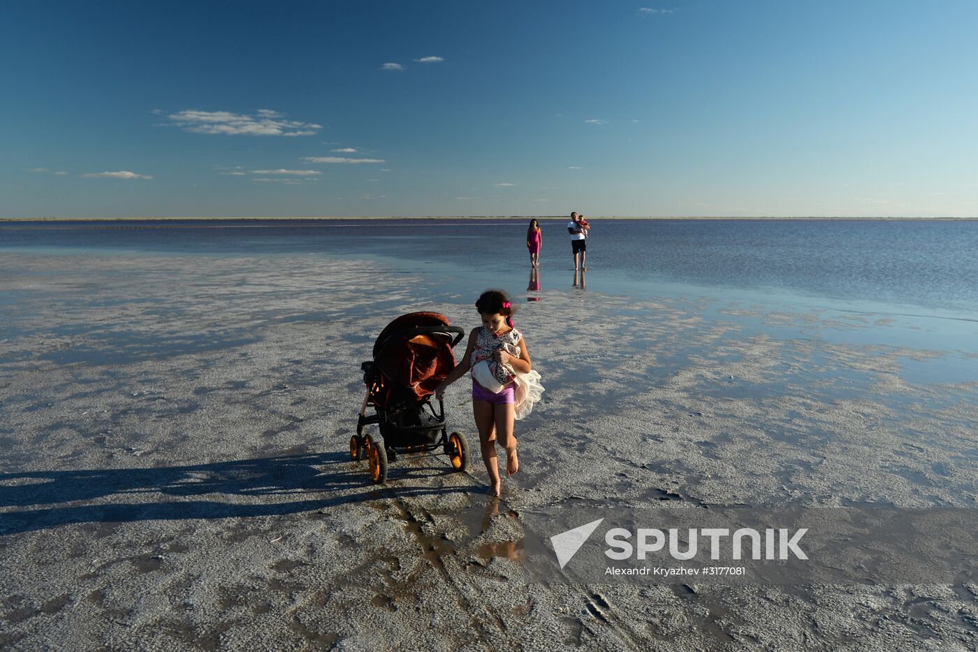 Salt lakes in Altai Territory