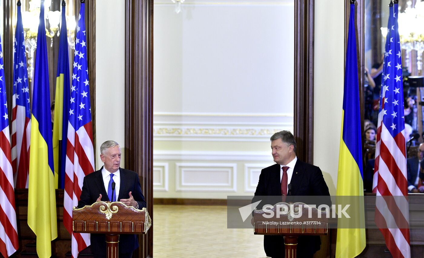 United States Secretary of Defense James Mattis visits Ukraine