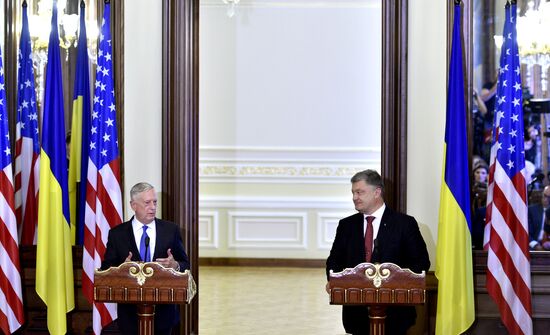 United States Secretary of Defense James Mattis visits Ukraine