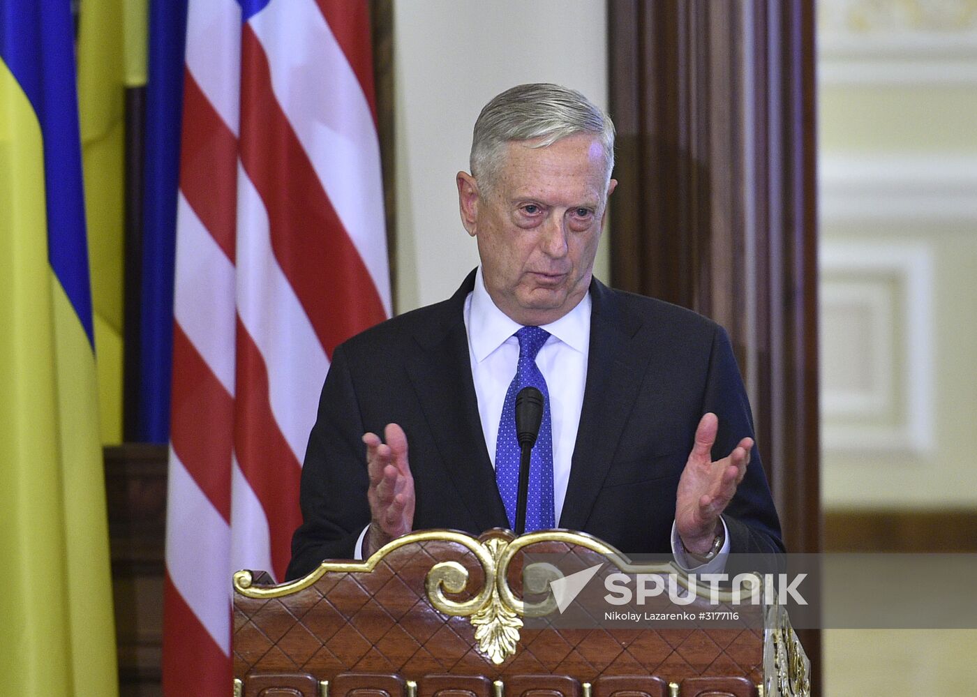 United States Secretary of Defense James Mattis visits Ukraine