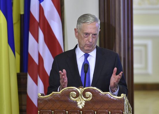 United States Secretary of Defense James Mattis visits Ukraine