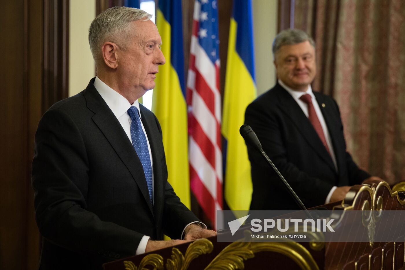 United States Secretary of Defense James Mattis visits Ukraine