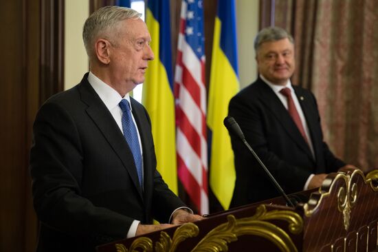 United States Secretary of Defense James Mattis visits Ukraine