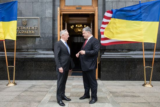 United States Secretary of Defense James Mattis visits Ukraine