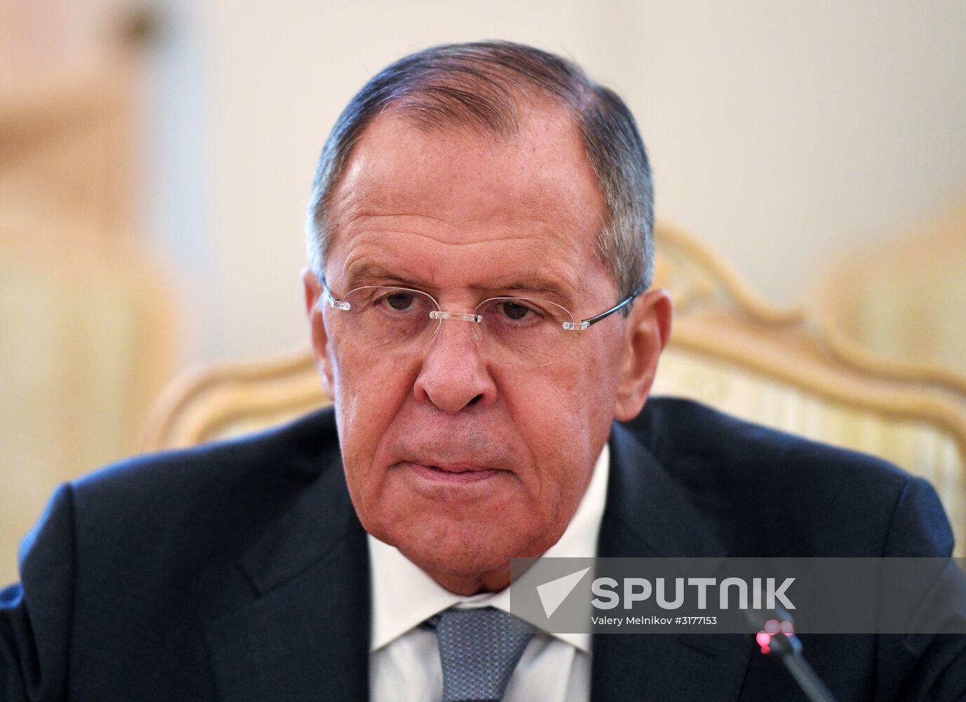 Russian Foreign Minister Sergei Lavrov meets with Cambodian Foreign Minister Prak Sokhonn