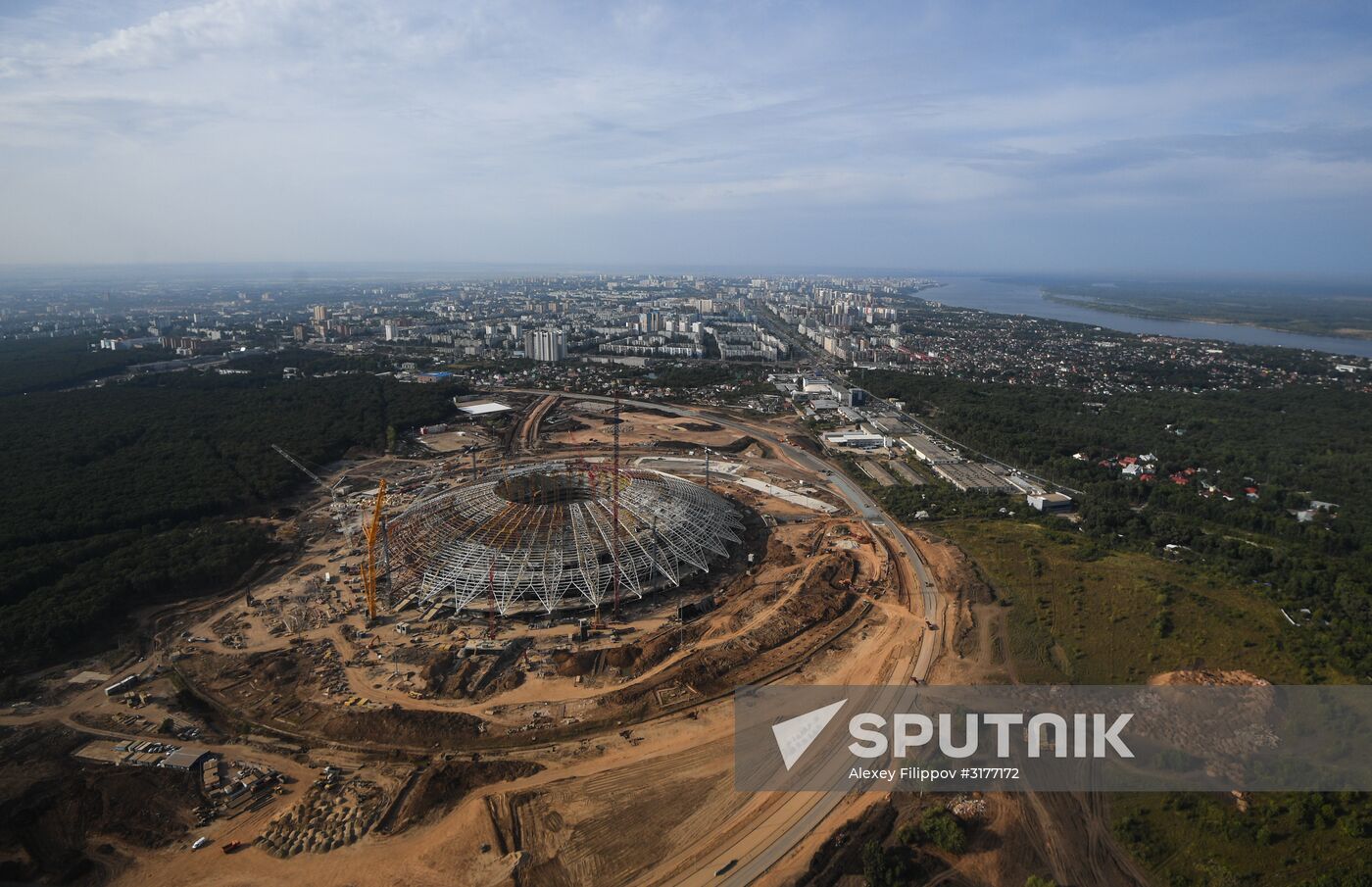 Samara Arena under construction