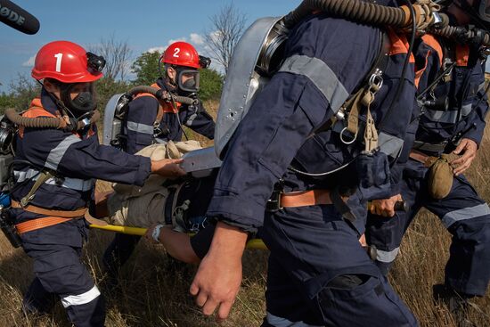 EMERCOM drill in Crimea