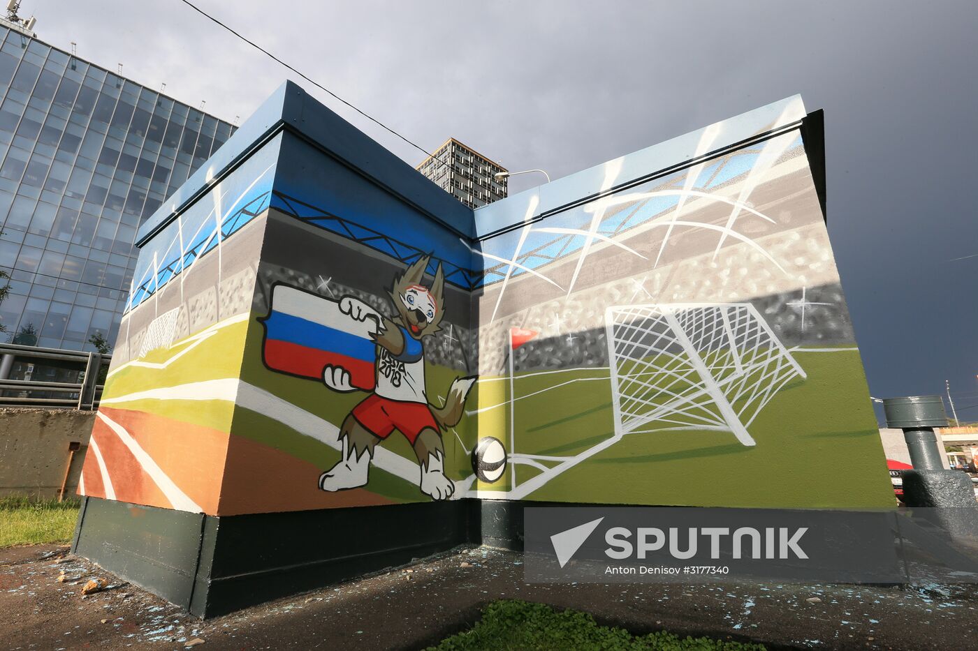 Graffiti dedicated to 2018 World Cup appears in Moscow