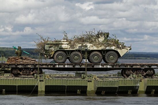Military exercise in Yaroslavl region