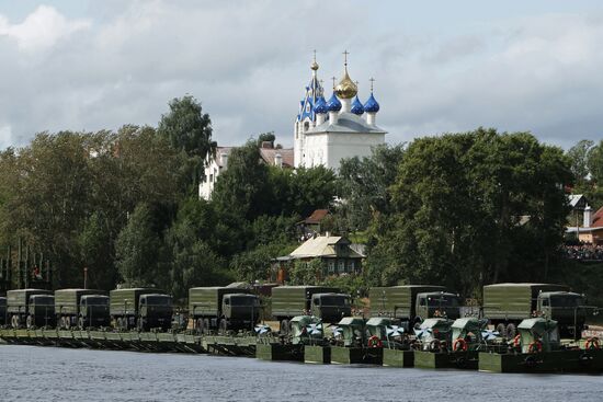 Military exercises in Yaroslavl region