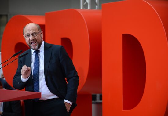 Election speech of chancellor candidate Martin Schulz in Essen