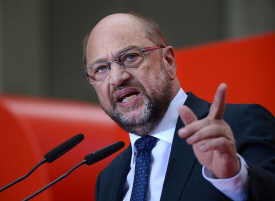 Election speech of chancellor candidate Martin Schulz in Essen
