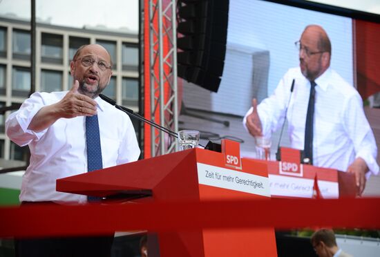 Election speech of chancellor candidate Martin Schulz in Essen