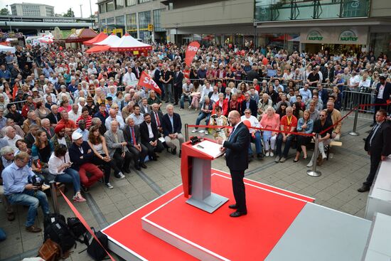 Election speech of chancellor candidate Martin Schulz in Essen