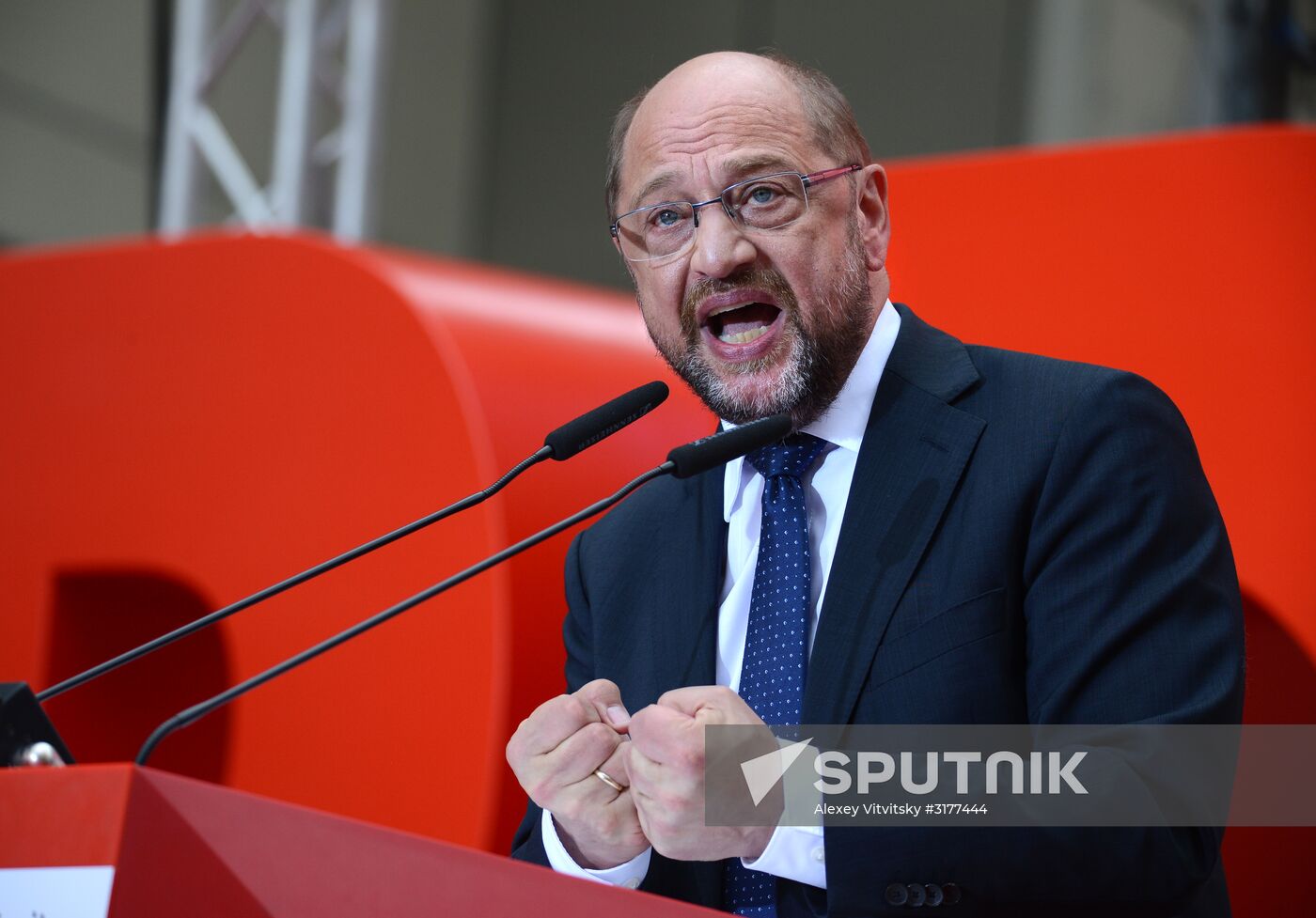 Election speech of chancellor candidate Martin Schulz in Essen
