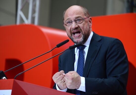Election speech of chancellor candidate Martin Schulz in Essen