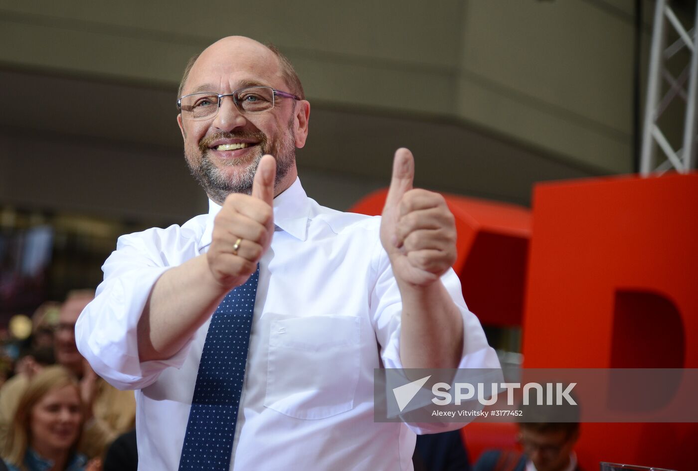 Election speech of chancellor candidate Martin Schulz in Essen