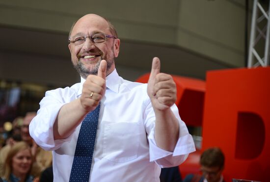 Election speech of chancellor candidate Martin Schulz in Essen