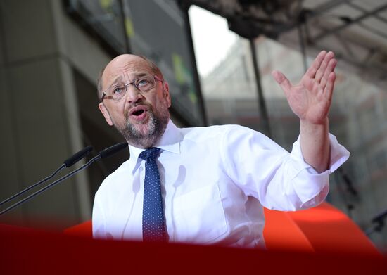Election speech of chancellor candidate Martin Schulz in Essen
