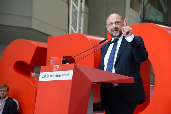 Election speech of chancellor candidate Martin Schulz in Essen