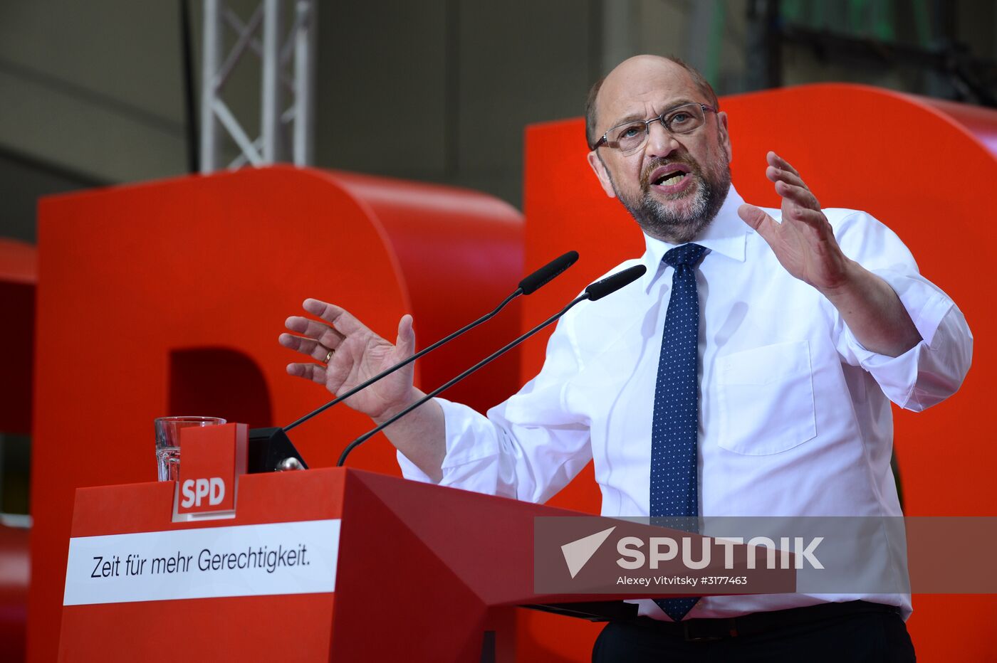 Election speech of chancellor candidate Martin Schulz in Essen