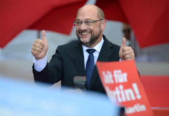 Election speech of chancellor candidate Martin Schulz in Essen