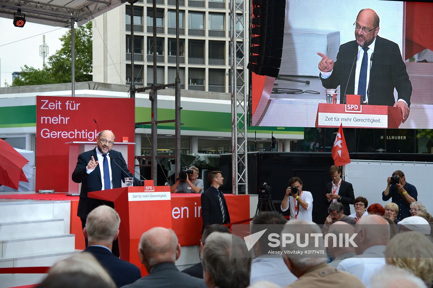Election speech of chancellor candidate Martin Schulz in Essen