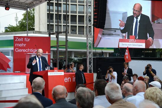 Election speech of chancellor candidate Martin Schulz in Essen