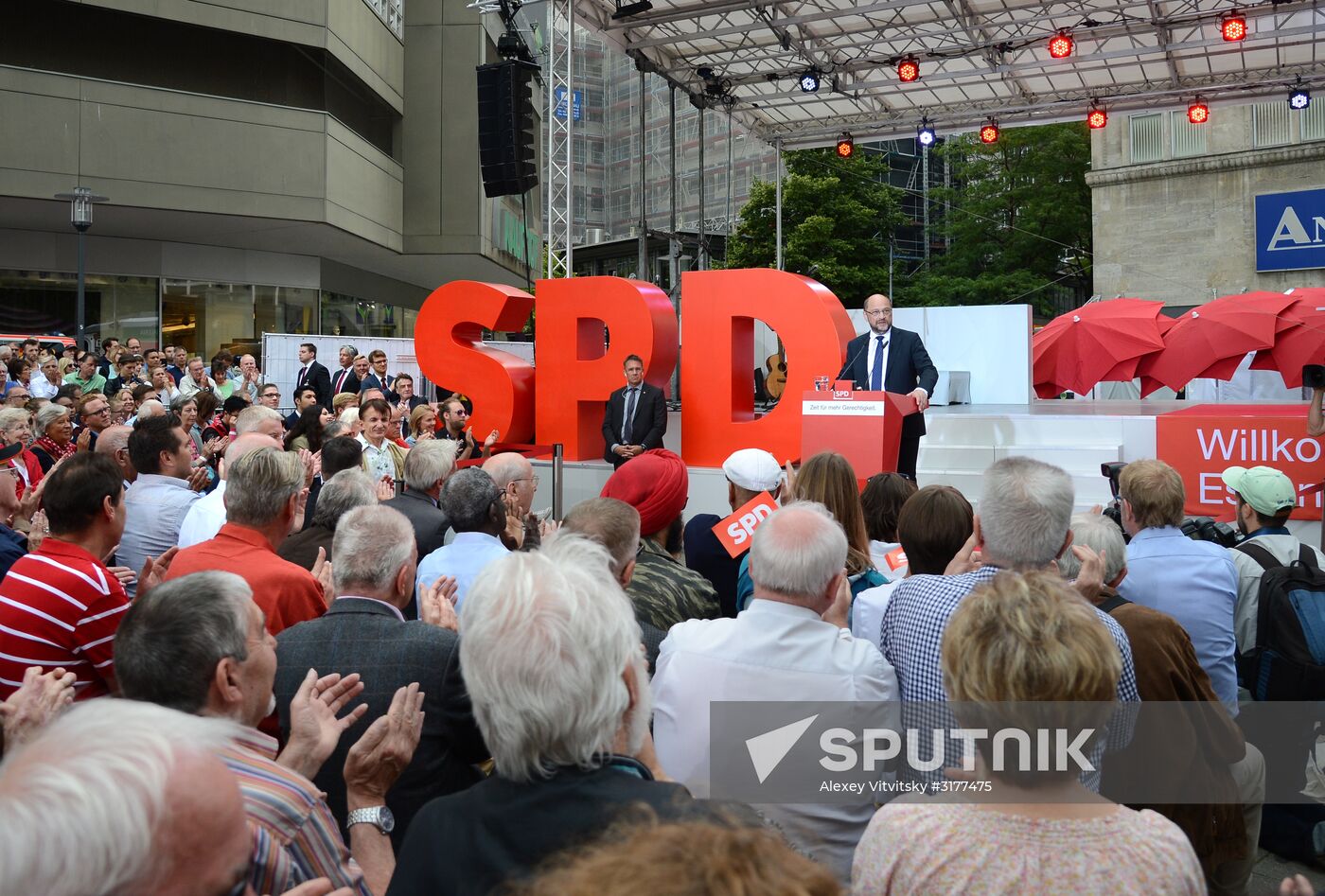 Election speech of chancellor candidate Martin Schulz in Essen