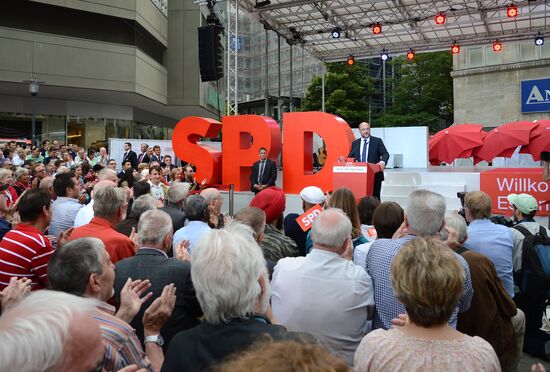 Election speech of chancellor candidate Martin Schulz in Essen