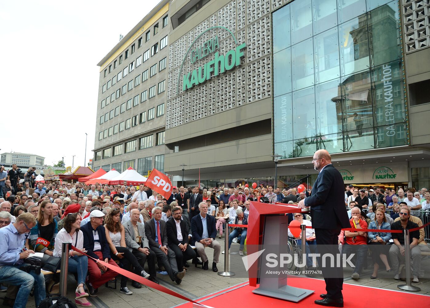 Election speech of chancellor candidate Martin Schulz in Essen