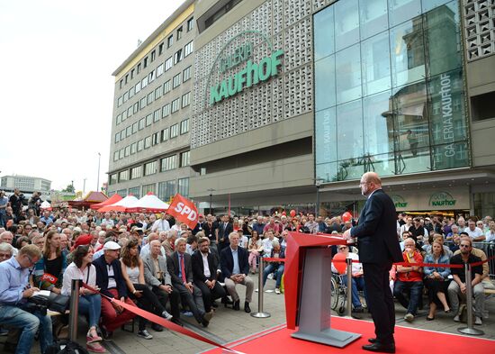 Election speech of chancellor candidate Martin Schulz in Essen
