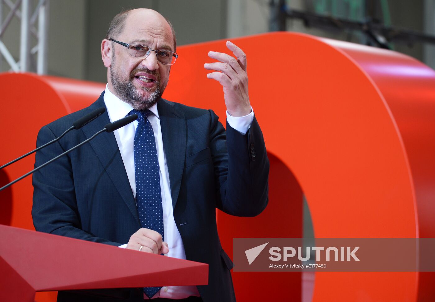 Election speech of chancellor candidate Martin Schulz in Essen