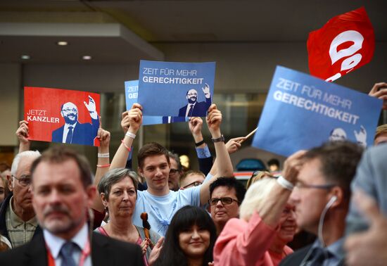 Election speech of chancellor candidate Martin Schulz in Essen
