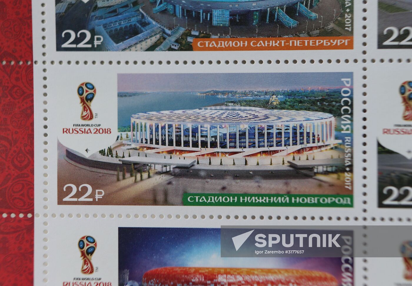 2018 FIFA World Cup Russia postage stamps