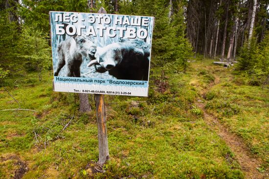 Vodlozero national park in Arkhangelsk Region