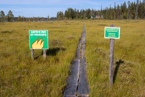 Vodlozero national park in Arkhangelsk Region