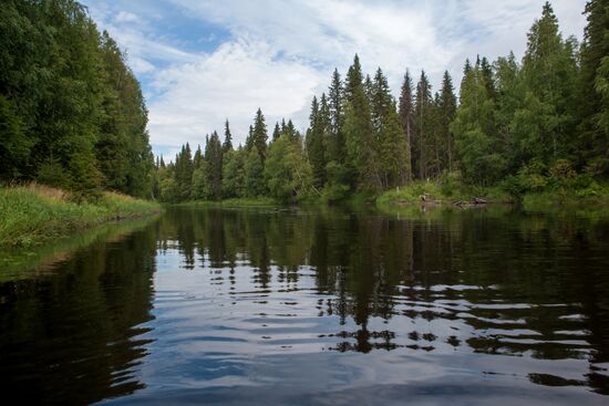 Vodlozero national park in Arkhangelsk Region