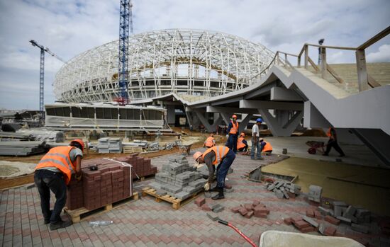 Construction of Mordovia Arena